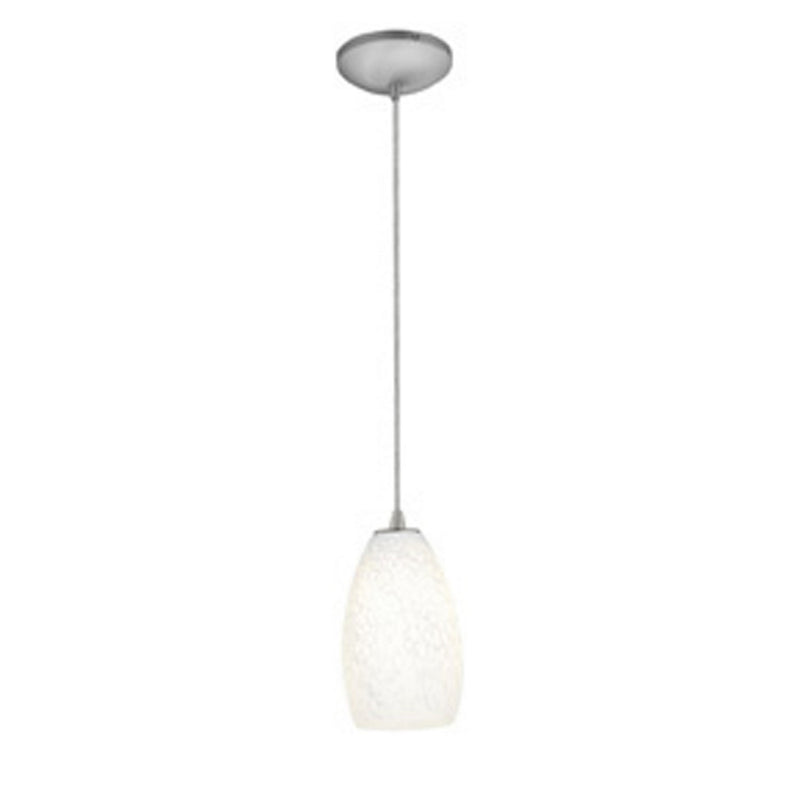 Champagne Cable Mini Pendant in Brushed Steel
