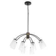 Arpeggio 8 Light Chandelier in Matte Black