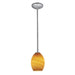 Brandy FireBird 1-Light Pendant in Brushed Steel Finish