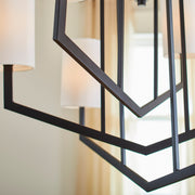 Bolivar 6 Light Chandelier in Matte Black