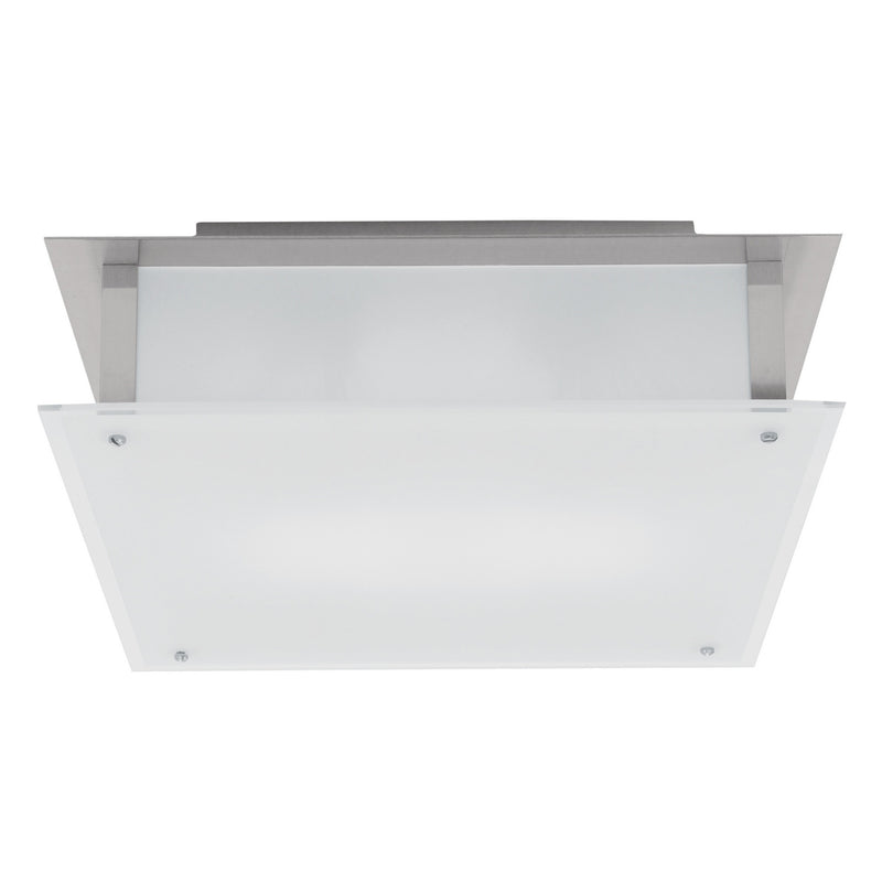 Vision (s) Dimmable LED Flush Mount in Brushed Steel Finish
