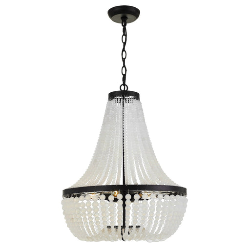 Rylee 6 Light 18.75" Chandelier in Matte Black