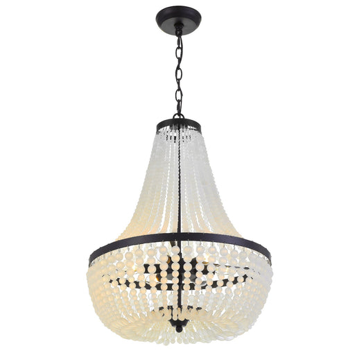 Rylee 6 Light 18.75" Chandelier in Matte Black
