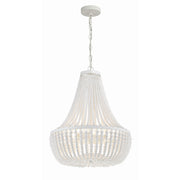 Rylee 6 Light 18.75" Chandelier in Matte White