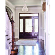 Rylee 6 Light 18.75" Chandelier in Matte White in a room setting