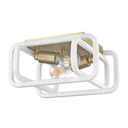 Camden 2-Light Flush Mount in Brushed Champagne Brass