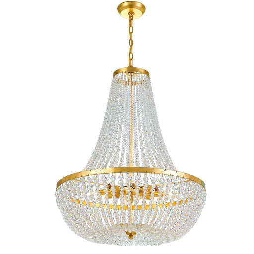 Rylee 8 Light 24.75" Chandelier in Antique Gold