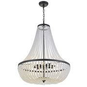 Rylee 8 Light 24.75" Chandelier in Matte Black