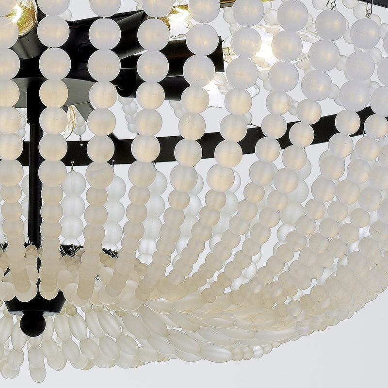 Rylee 8 Light 24.75" Chandelier in Matte Black