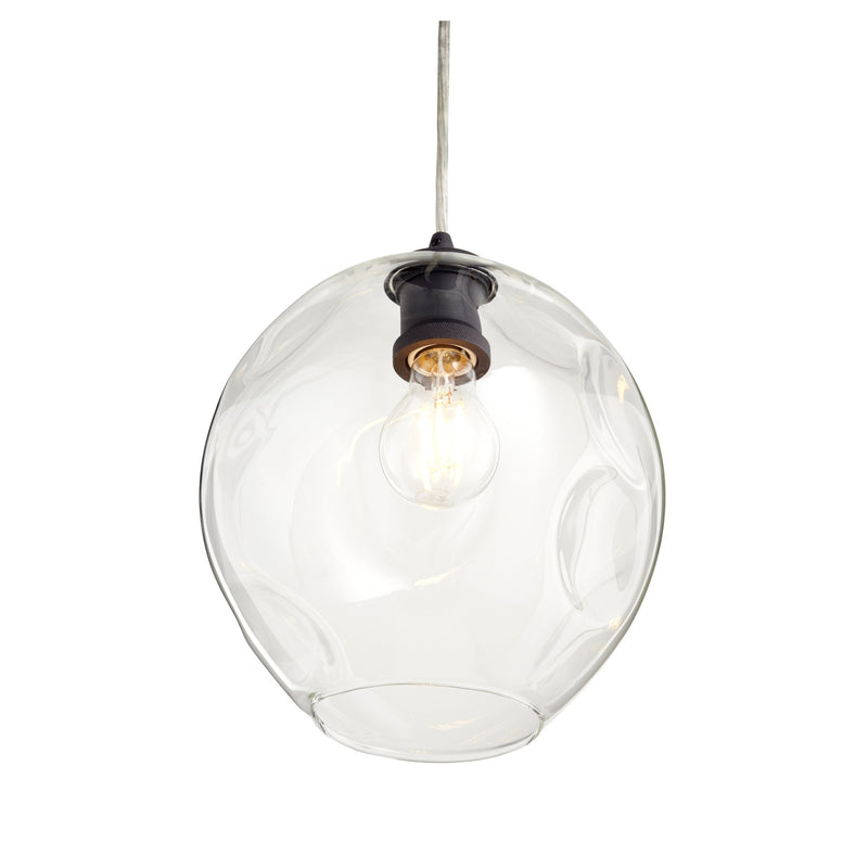 Numen 1 Light Pendant in Textured Black