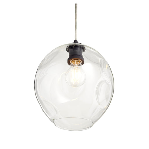 Numen 1 Light Pendant in Textured Black