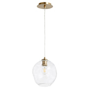 Numen 1 Light Pendant in Aged Brass