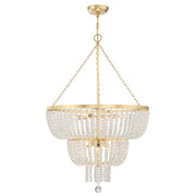 Rylee 8 Light 24.75" Pendant in Antique Gold