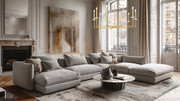 Gaultier 10 Light 44.75" Chandelier in Modern Gold in a room setting