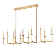 Gaultier 12 Light 56.75" Linear Pendant in Modern Gold