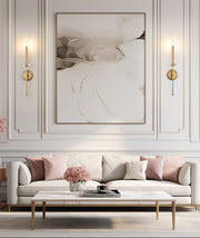Gaultier 1 Light 4.5" Wall Sconce in Modern Gold in a room setting