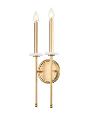 Gaultier 2 Light 7.5" Wall Sconce in Modern Gold