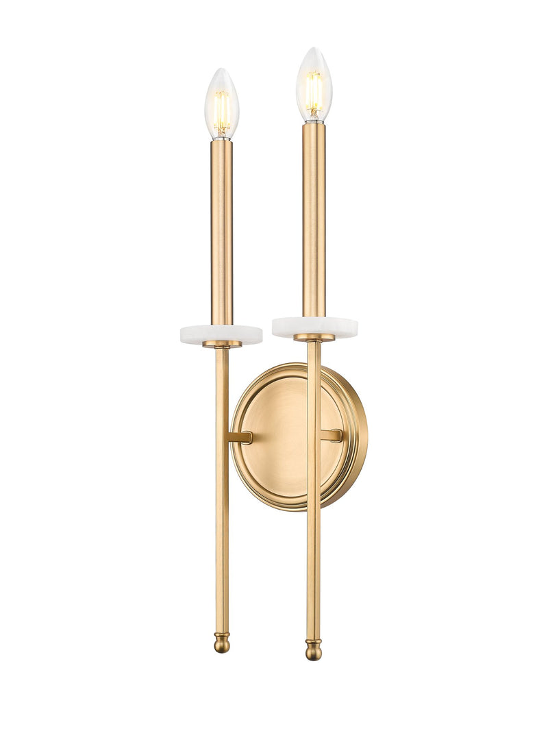 Gaultier 2 Light 7.5" Wall Sconce in Modern Gold