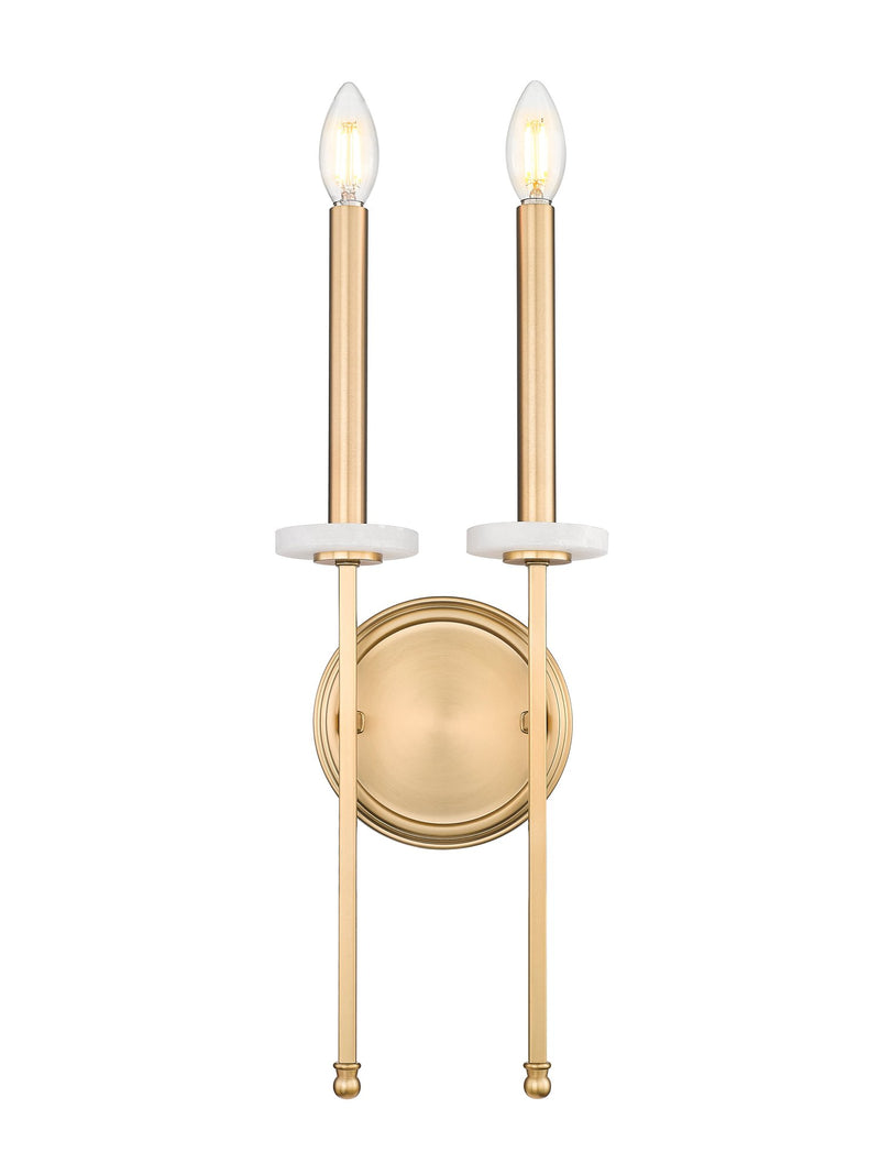 Gaultier 2 Light 7.5" Wall Sconce in Modern Gold