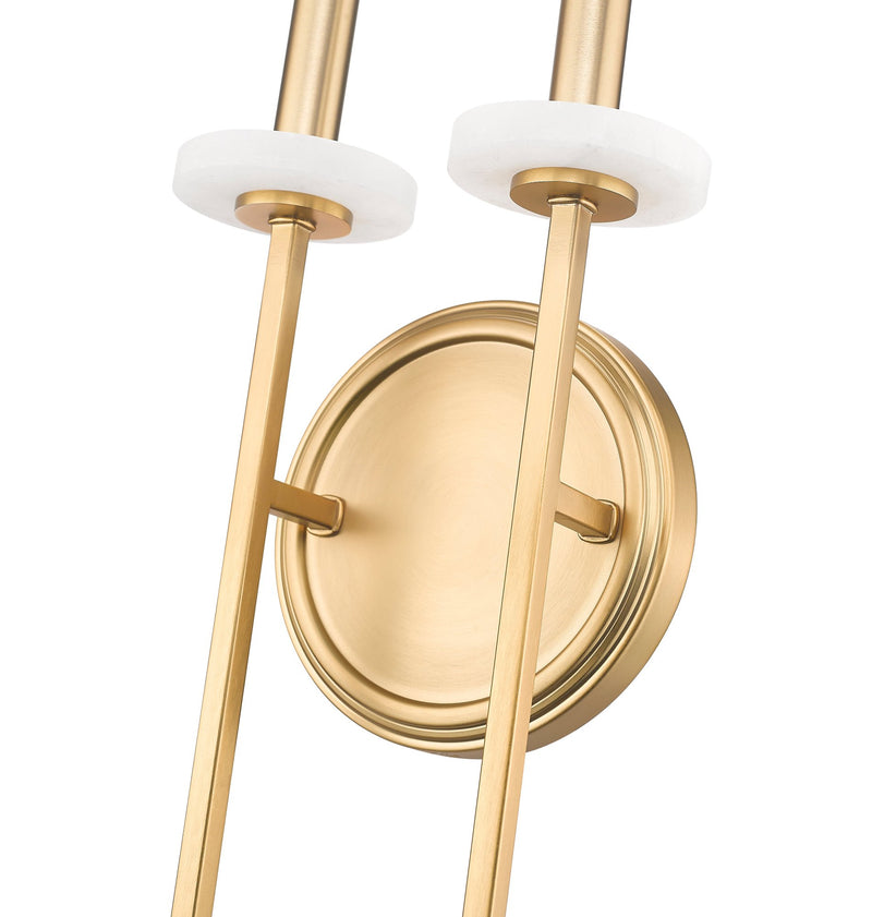 Gaultier 2 Light 7.5" Wall Sconce in Modern Gold