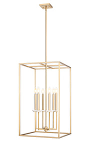 Gaultier 6 Light 18" Pendant in Modern Gold