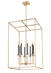 Gaultier 8 Light 24" Pendant in Modern Gold