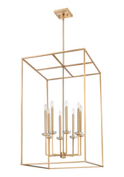 Gaultier 8 Light 24" Pendant in Modern Gold