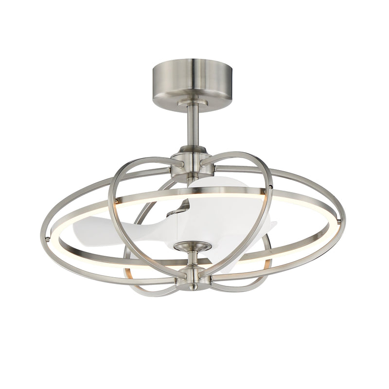 Corona 21.75" WiFi LED Fandelight in Satin Nickel