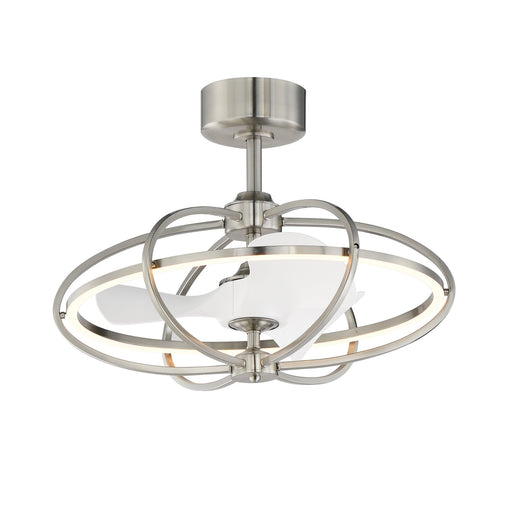 Corona 21.75" WiFi LED Fandelight in Satin Nickel