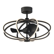 Solstice 8 Light WiFi LED Fandelight in Black
