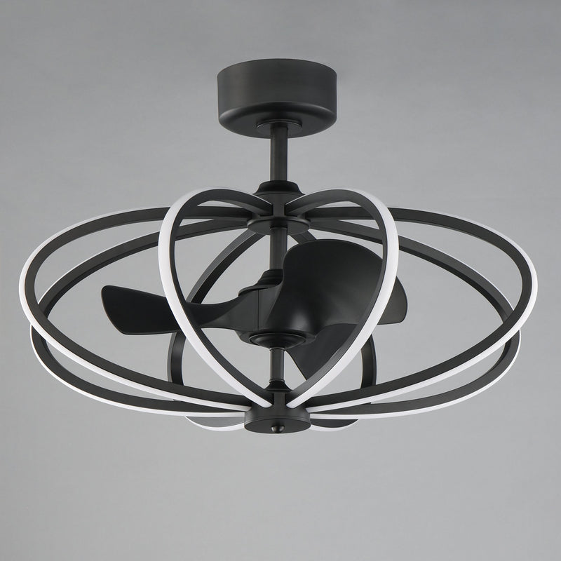 Solstice 8 Light WiFi LED Fandelight in Black