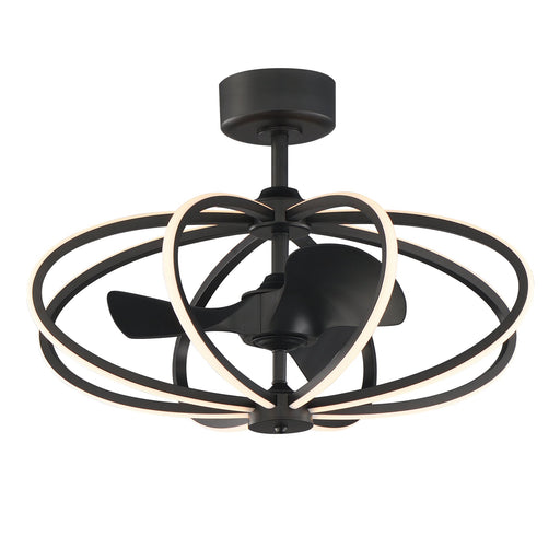 Solstice 8 Light WiFi LED Fandelight in Black
