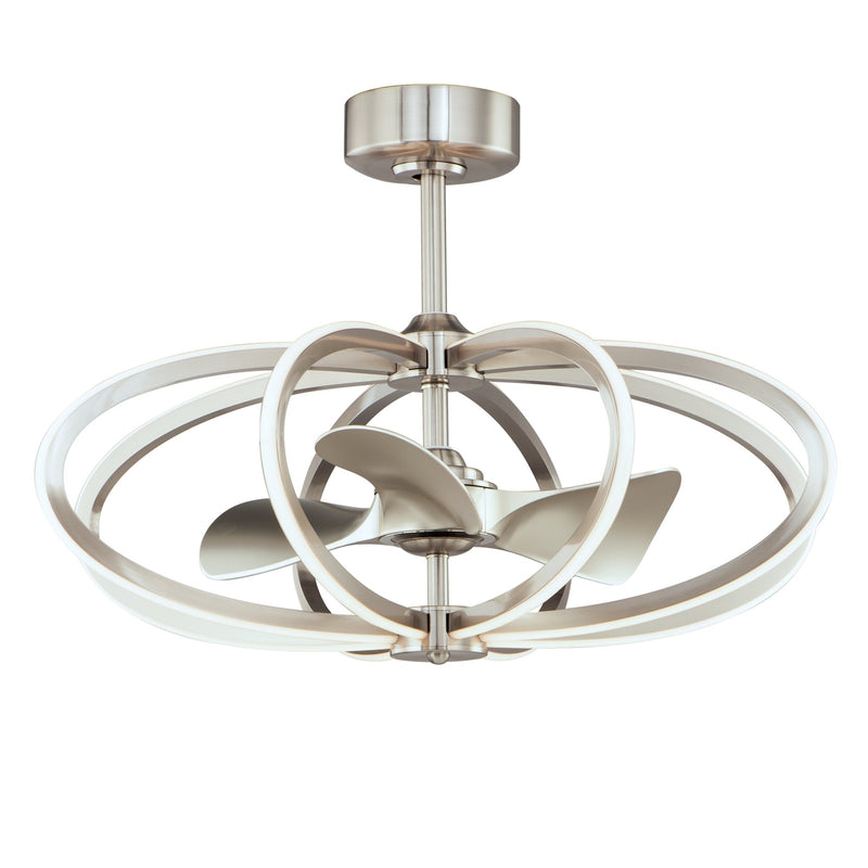 Solstice 8 Light WiFi LED Fandelight in Satin Nickel