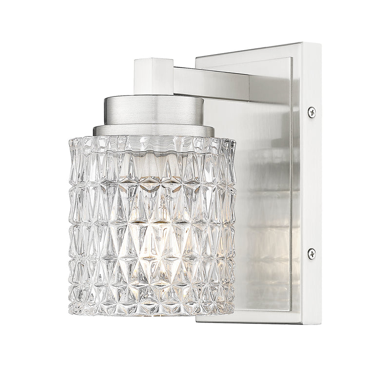 Jacqueline 1 Light 4.75" Wall Sconce in Brushed Nickel