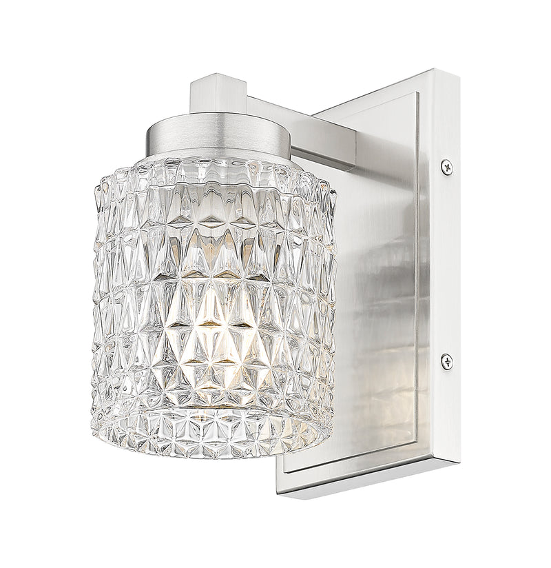 Jacqueline 1 Light 4.75" Wall Sconce in Brushed Nickel