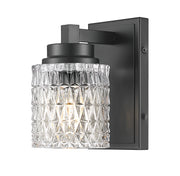 Jacqueline 1 Light 4.75" Wall Sconce in Matte Black