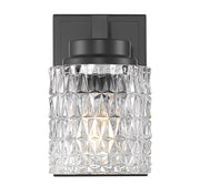 Jacqueline 1 Light 4.75" Wall Sconce in Matte Black