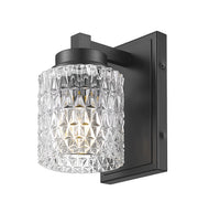 Jacqueline 1 Light 4.75" Wall Sconce in Matte Black