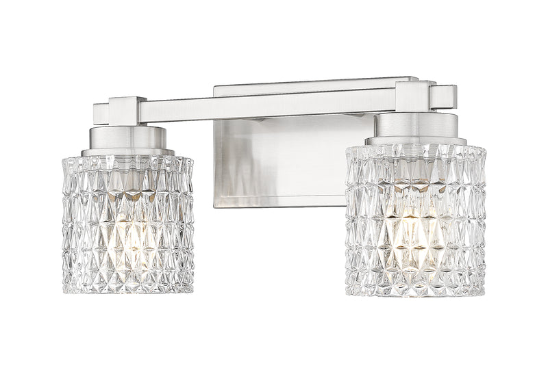 Jacqueline 2 Light 15.75" Vanity in Brushed Nickel