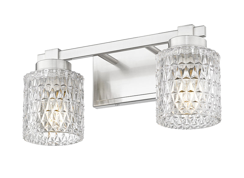 Jacqueline 2 Light 15.75" Vanity in Brushed Nickel