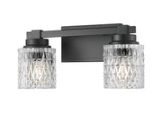 Jacqueline 2 Light 15.75" Vanity in Matte Black