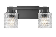 Jacqueline 2 Light 15.75" Vanity in Matte Black