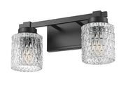 Jacqueline 2 Light 15.75" Vanity in Matte Black