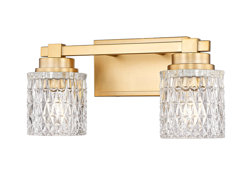 Jacqueline 2 Light 15.75" Vanity in Modern Gold