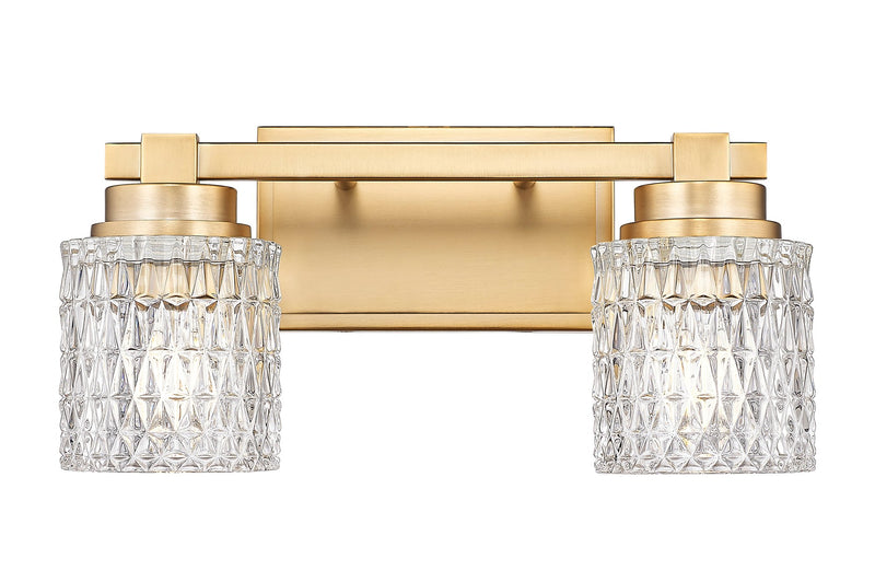 Jacqueline 2 Light 15.75" Vanity in Modern Gold