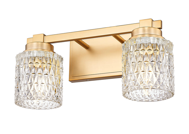 Jacqueline 2 Light 15.75" Vanity in Modern Gold