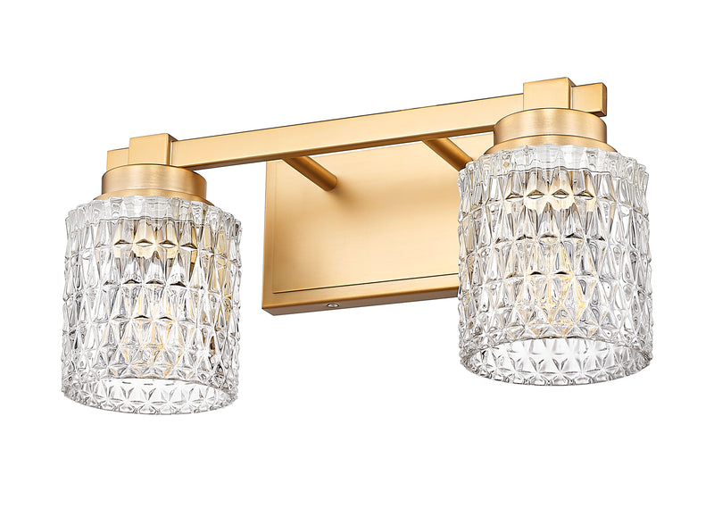 Jacqueline 2 Light 15.75" Vanity in Modern Gold