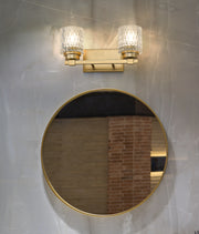 Jacqueline 2 Light 15.75" Vanity in Modern Gold in a room setting