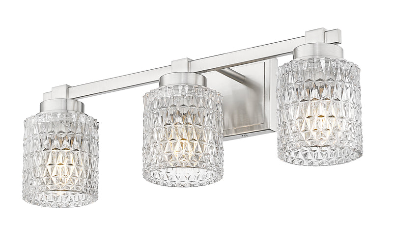 Jacqueline 3 Light 22.75" Vanity in Brushed Nickel