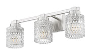 Jacqueline 3 Light 22.75" Vanity in Brushed Nickel